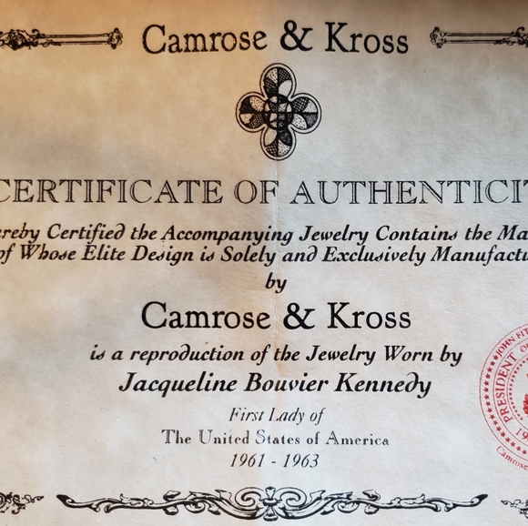 Camrose and KrossJBK Authentic Gold Cross Necklace - Picture 2 of 4